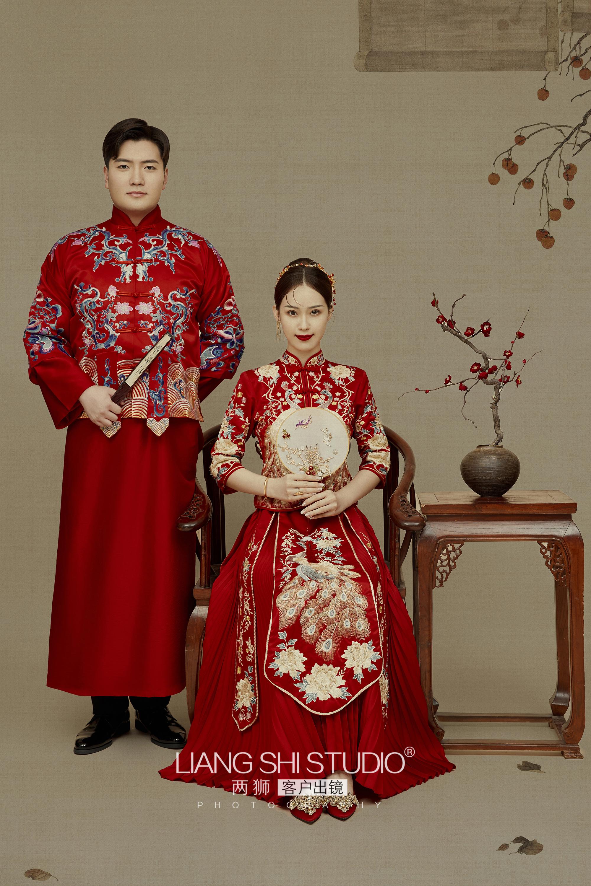 两狮摄影#长辈欢喜新人也开心又具备了当下审美的中国风婚纱照因此