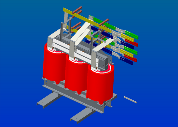 变压器的侧出线三维设计