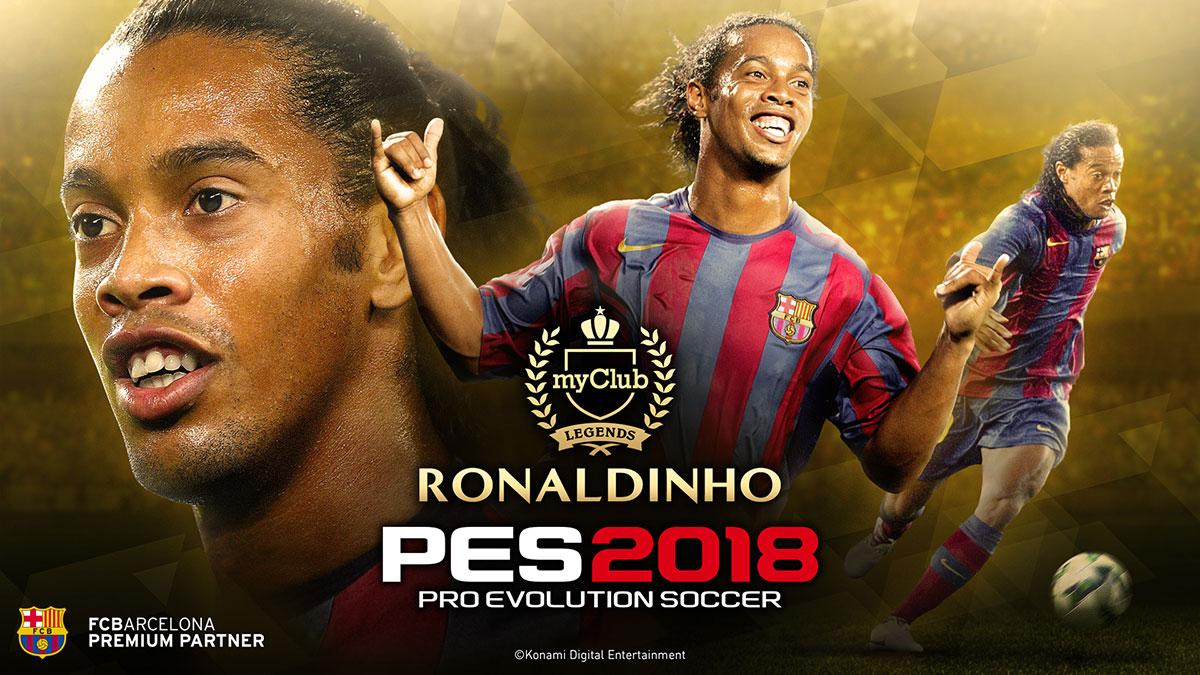 罗纳尔迪尼奥登陆实况足球(pes2018)!附授权