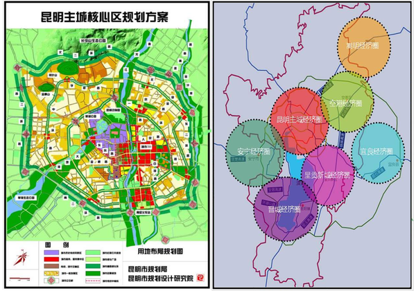 时至今日,昆明中心城区面积由上个世纪80年代的53平方公里扩大到425