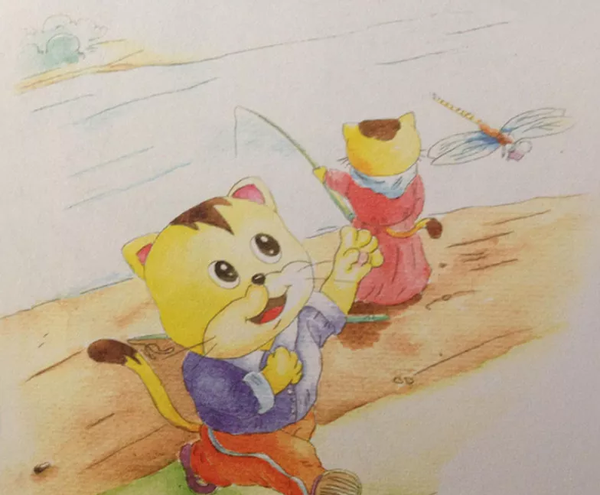 有声绘本故事小猫钓鱼