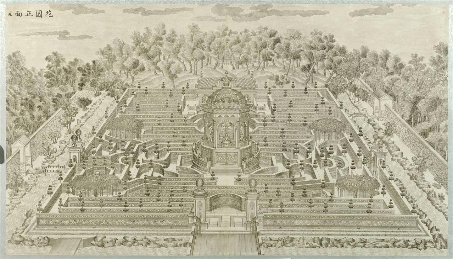清代郎世宁铜版画还原161年前圆明园盛景
