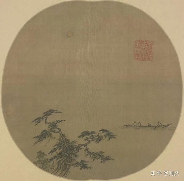 在《寒江独钓图》中,马远更是将他的情思发展到了极致.