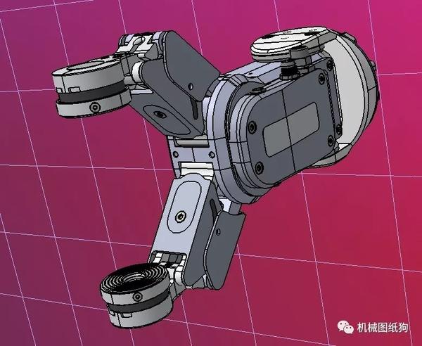 机器人onrobotrg2ft机械臂末端夹持夹具3d图纸step格式