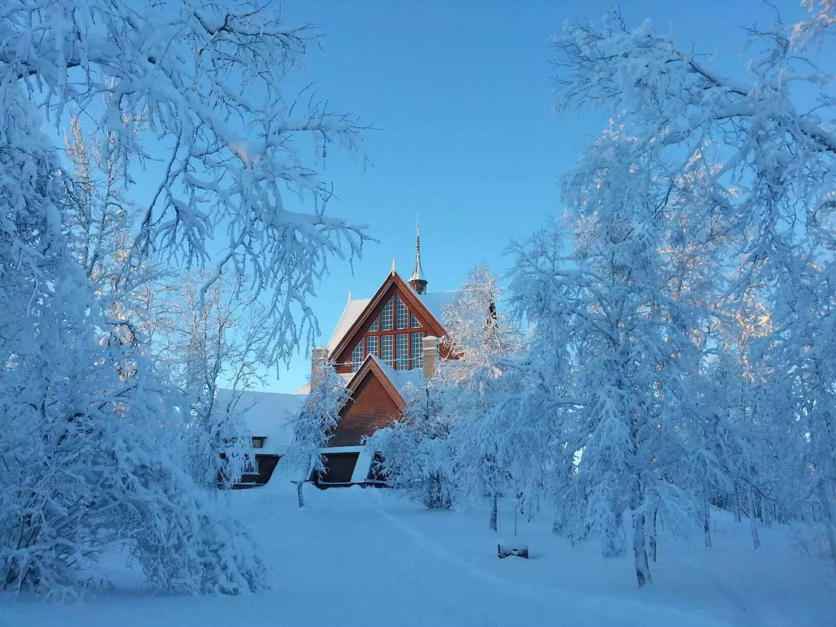 美丽的雪景