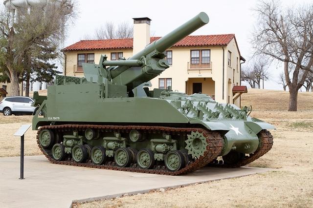 二战美国m43重型自行火炮与m40高低搭配的重量级选手