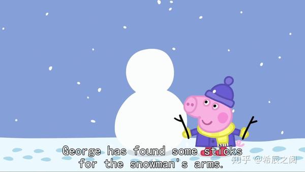 英文动画|peppa pig s1e12 snow