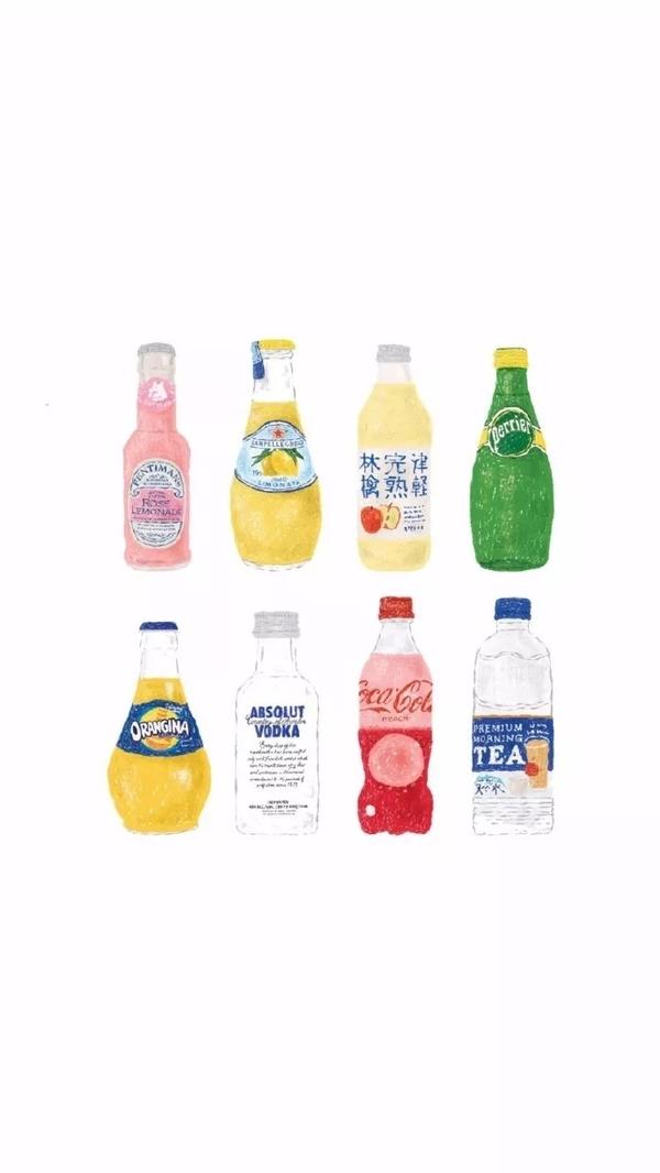 可爱风饮料壁纸背景图 ,你pick哪一个?