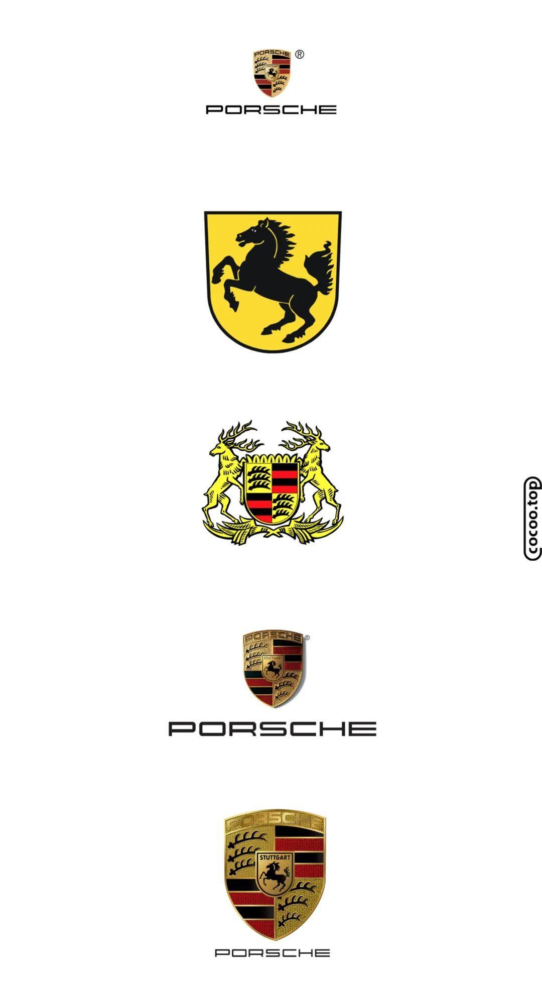 porsche标志,porschelogo 经典车标logo设计解读!保时捷
