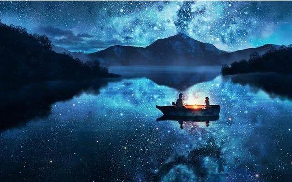 醉后不知天在水,满船清梦压星河.