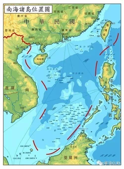 南海海岸线为什么贴东南亚各国国土这么近