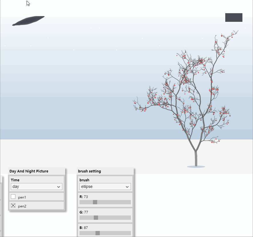 日与夜基于p5js的简易绘画系统