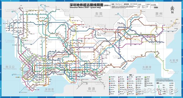 深圳地铁规划线路图