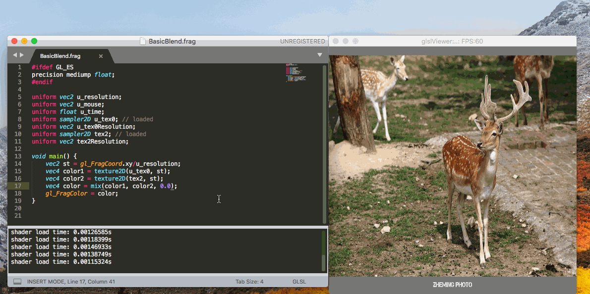com/patriciogonzalezvivo/glslviewer 功能也很容易理解 live-coding
