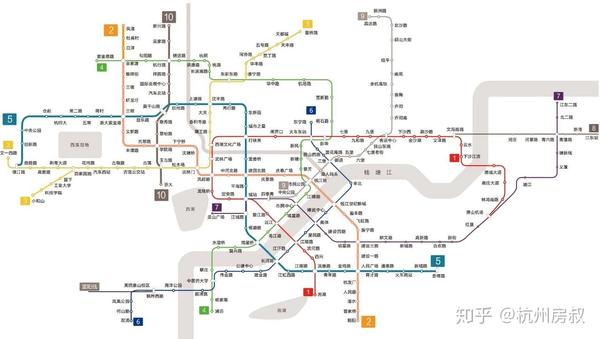 杭州地铁路线(来源:住浙网)