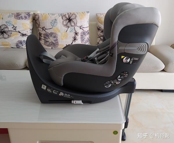 cybexsironas安全座椅开箱评测德系经典isofix支撑腿360度旋转弹出式
