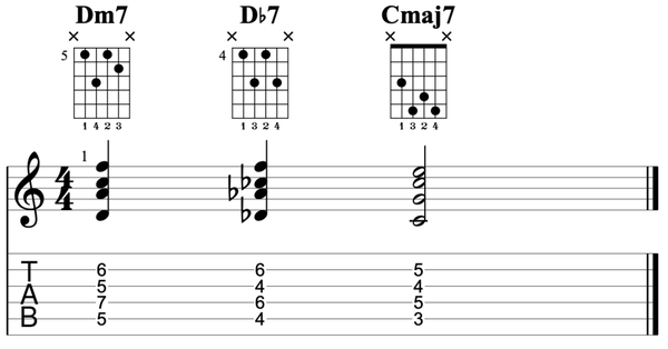 常常选择使用属七和弦替代原本的五级小七和弦