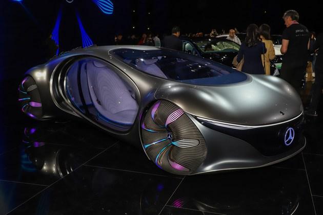 2021上海车展出行灵感天外来奔驰visionavtr概念车实拍
