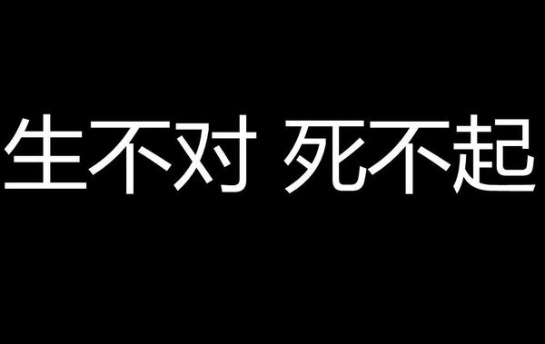 生不对,死不起