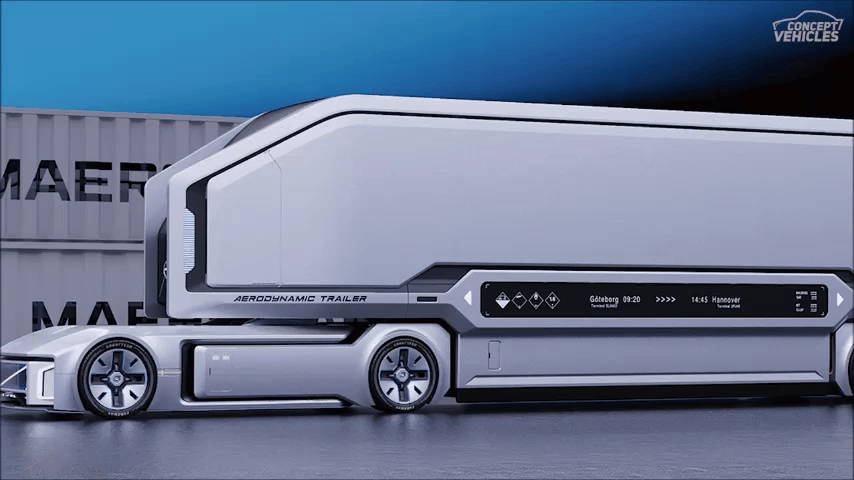 未来概念卡车设计科技感十足