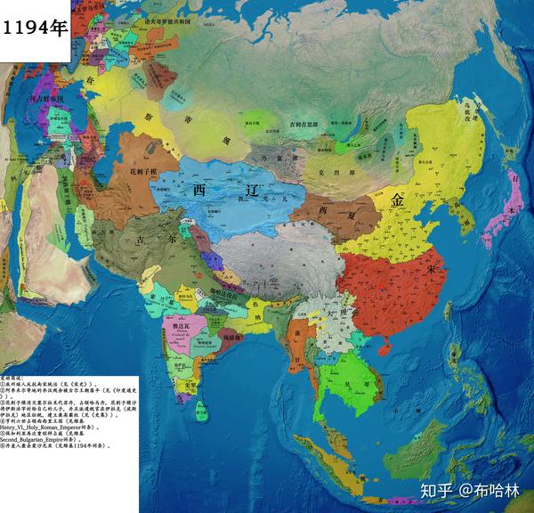 1189~1200欧亚大陆形势图概览