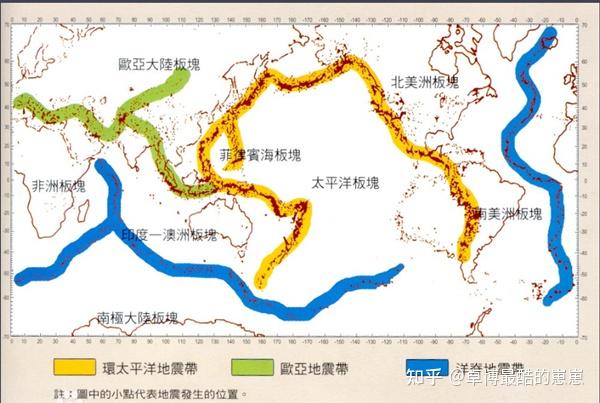 欧亚地震带(地中海—喜马拉雅地震带),海岭地震带(洋脊地震带)