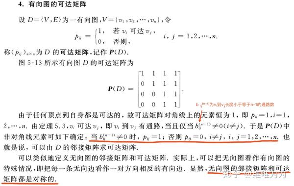 有向图的可达矩阵