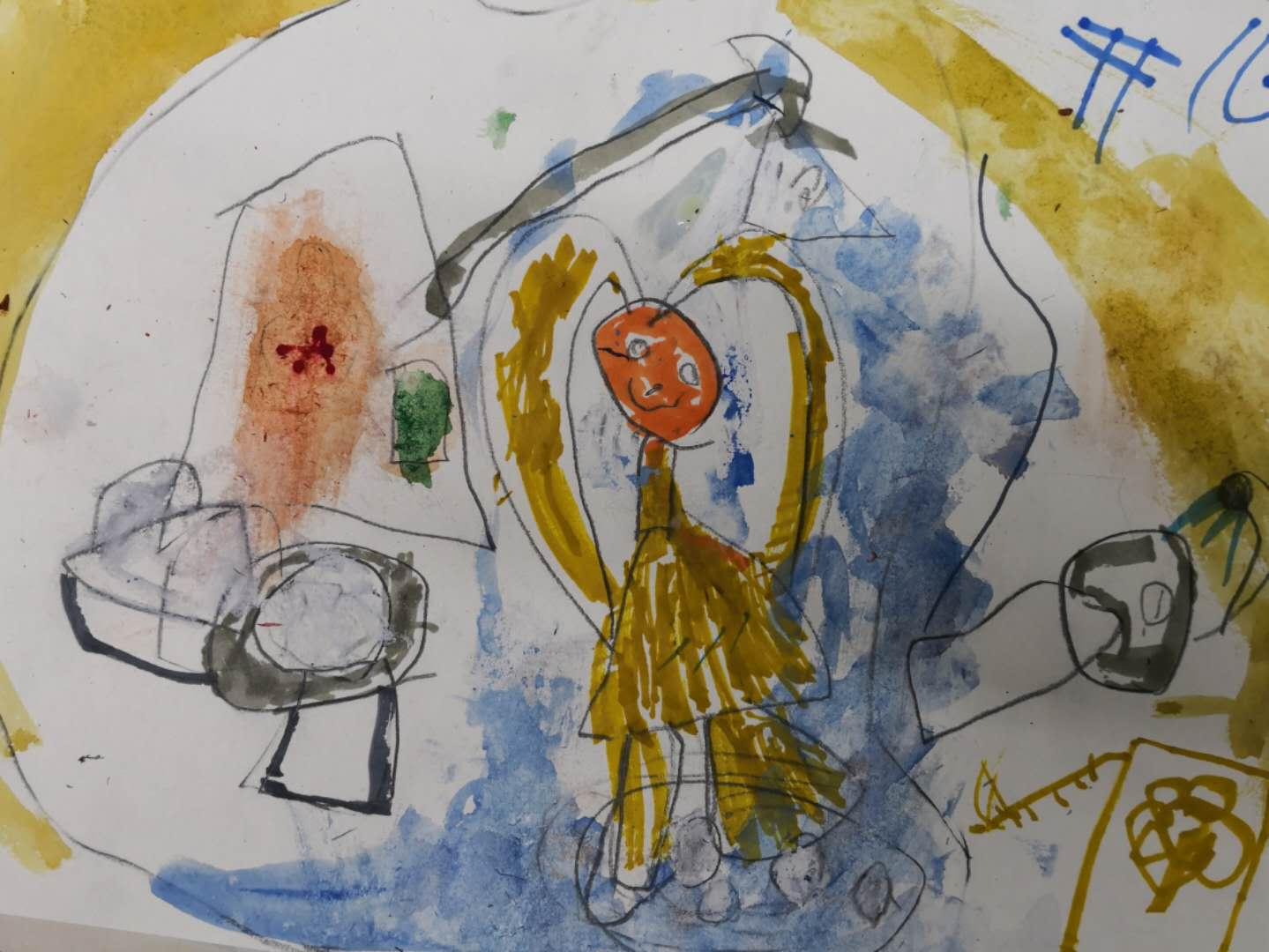 请不要把孩子的胡涂乱画随手扔掉那些画里藏着许多秘密