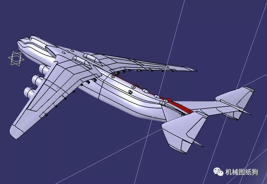 【飞行模型】安-225 antonov运输机飞行模型3d图纸 catia设计