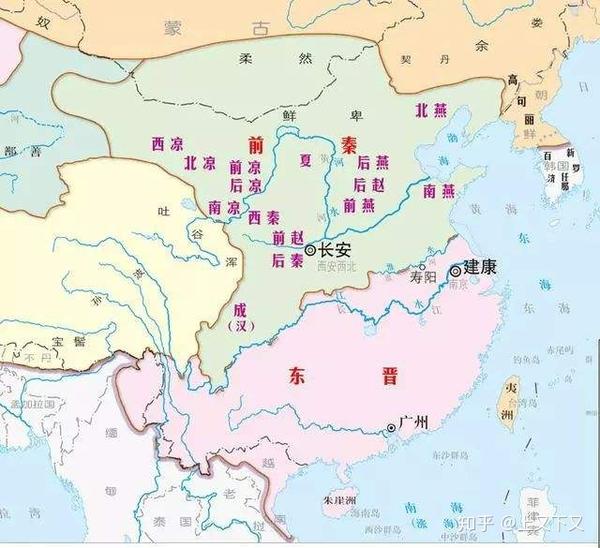 图谱百科61历史五胡乱华有多乱汉晋十六国政权更迭