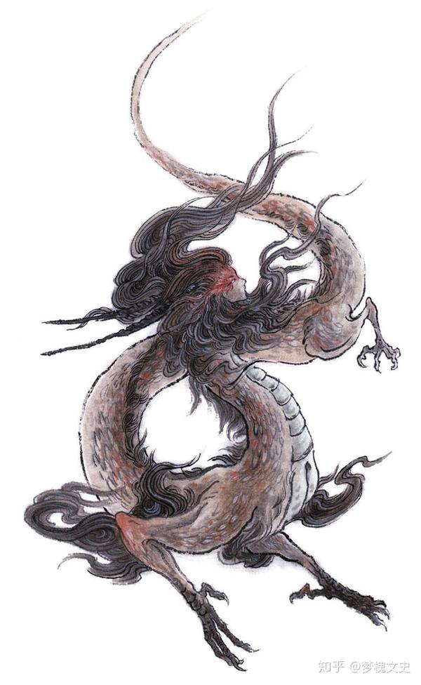 插画师杉泽作品——龙身人首神