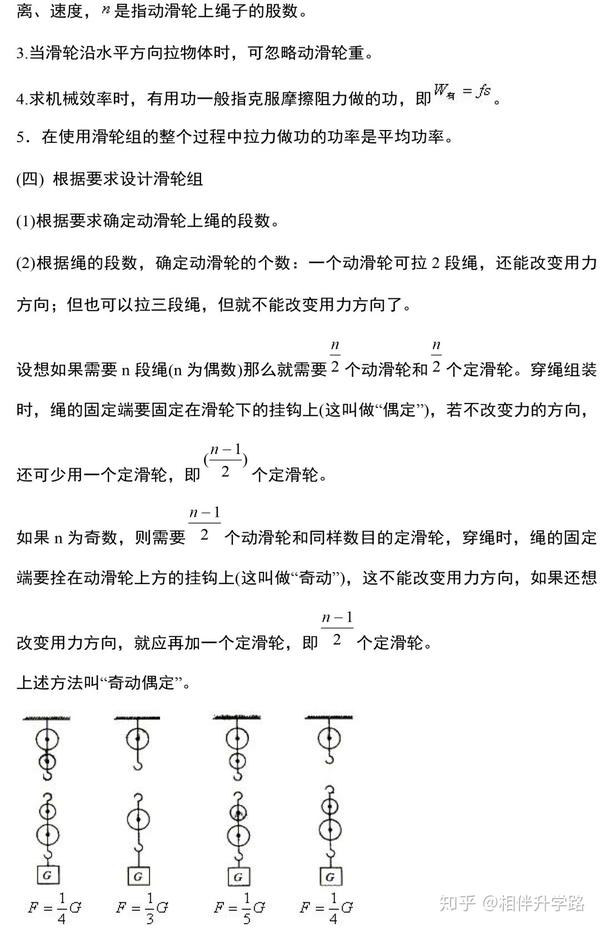 八年级下册物理杠杆滑轮和滑轮组知识点梳理想拿高分一定要看