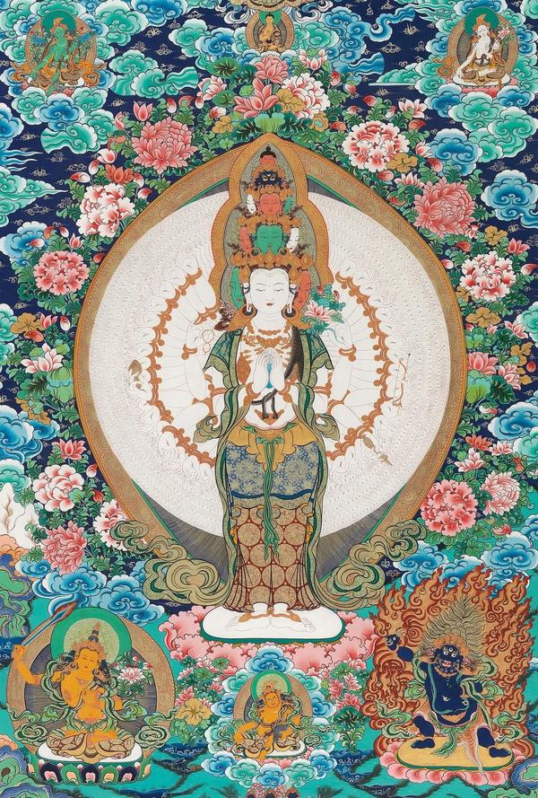 生肖(牛,虎)守护菩萨(虚空藏).
