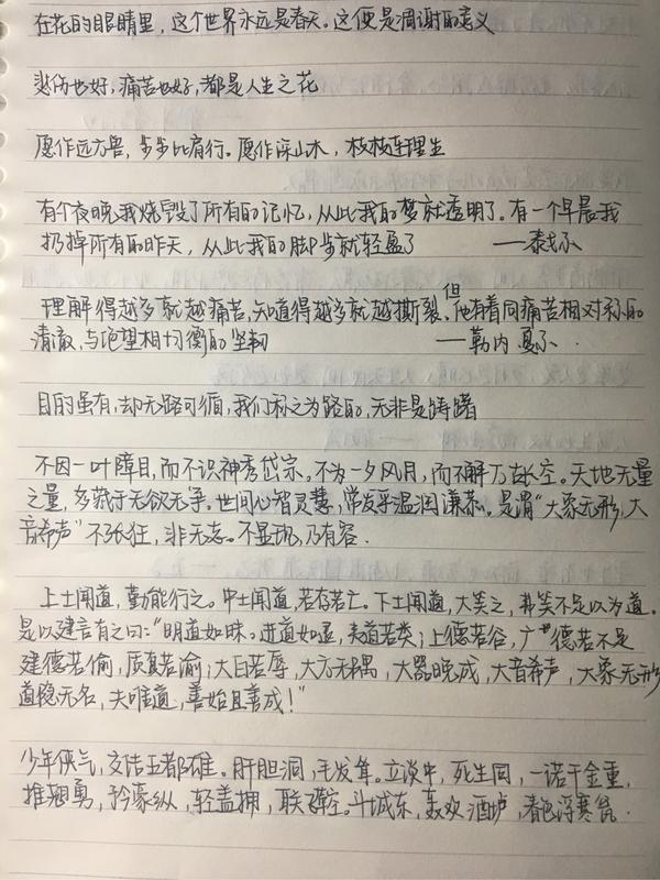 摘抄的一些