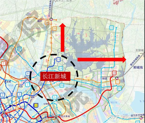 可以包括黄陂的临空区域和吴家山的临空新城,通过市域线路和城际铁路