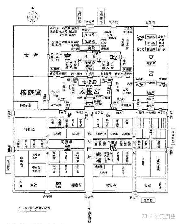 隋大兴城示意图