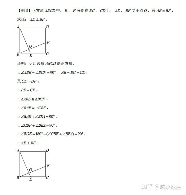 正方形经典模型一十字架模型