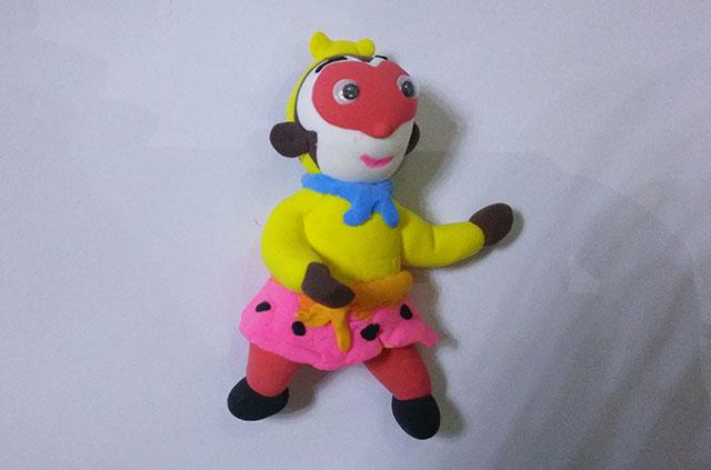 个人彩泥作品孙悟空