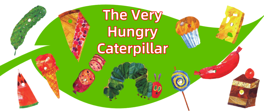 英语启蒙绘本精读手工游戏theveryhungrycaterpillar