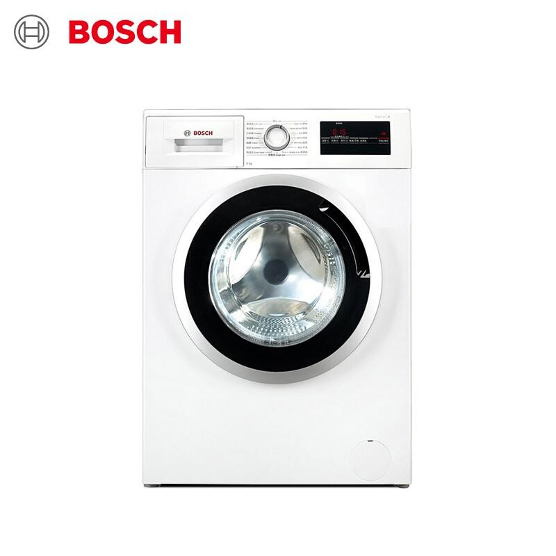 原价￥3299现价￥2599博世bosch8公斤婴幼洗变频滚筒洗衣机筒清洁白色