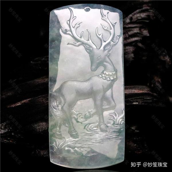翡翠梅花鹿,琢玉成良器,妙手铸巧工!