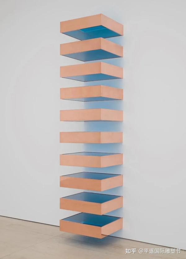唐纳德·贾德《无题》,铜,亚克力板,15.2×68.6×61cm,1987年