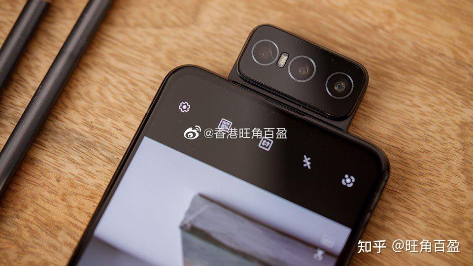 华硕zenfone8flip黑色实拍图翻转摄像头