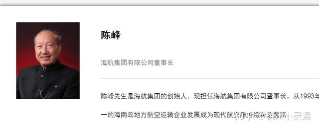 涉嫌违法犯罪海航集团董事长陈峰被采取强制措施创业28年股权将清零其