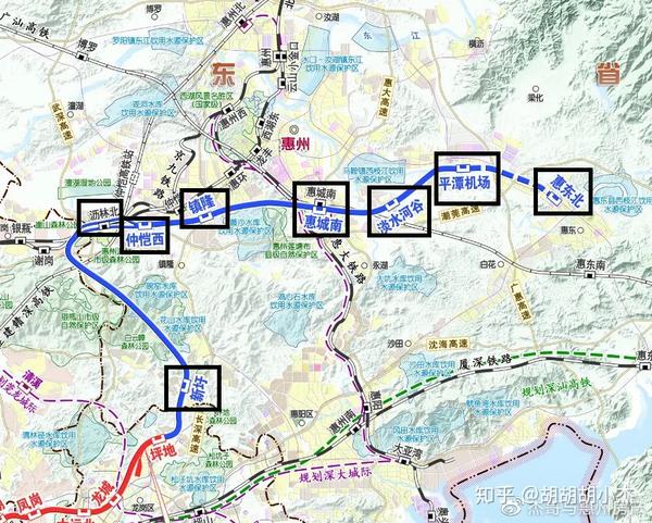 深圳地铁官宣深惠,深大城际惠州段站点,大亚湾占