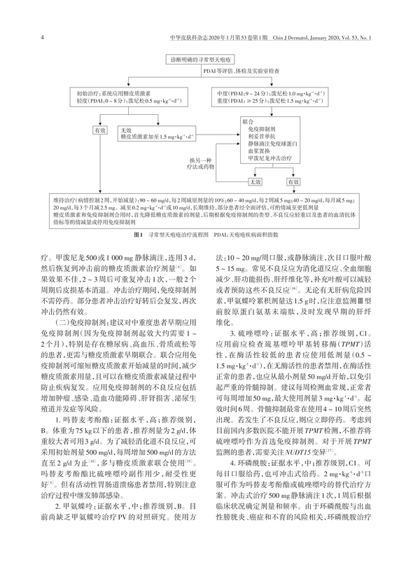 寻常型天疱疮诊断和治疗专家建议(2020)