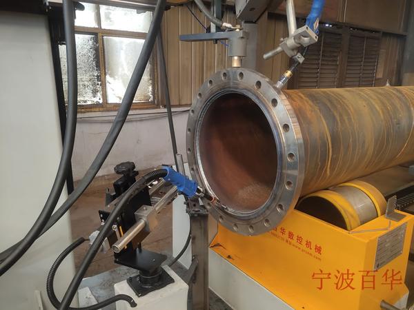双焊接工艺氩弧气保焊管法兰管道自动焊机焊接.