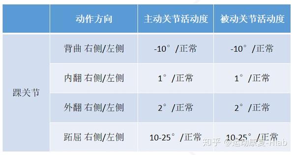 初诊关节活动度检测表