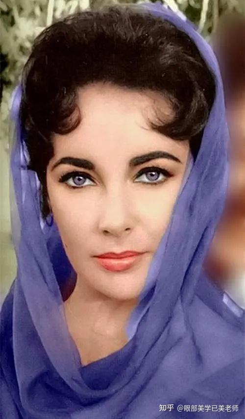 1,紫罗兰色眼睛 伊丽莎白·泰勒 elizabeth taylor 拥有紫罗兰颜色的