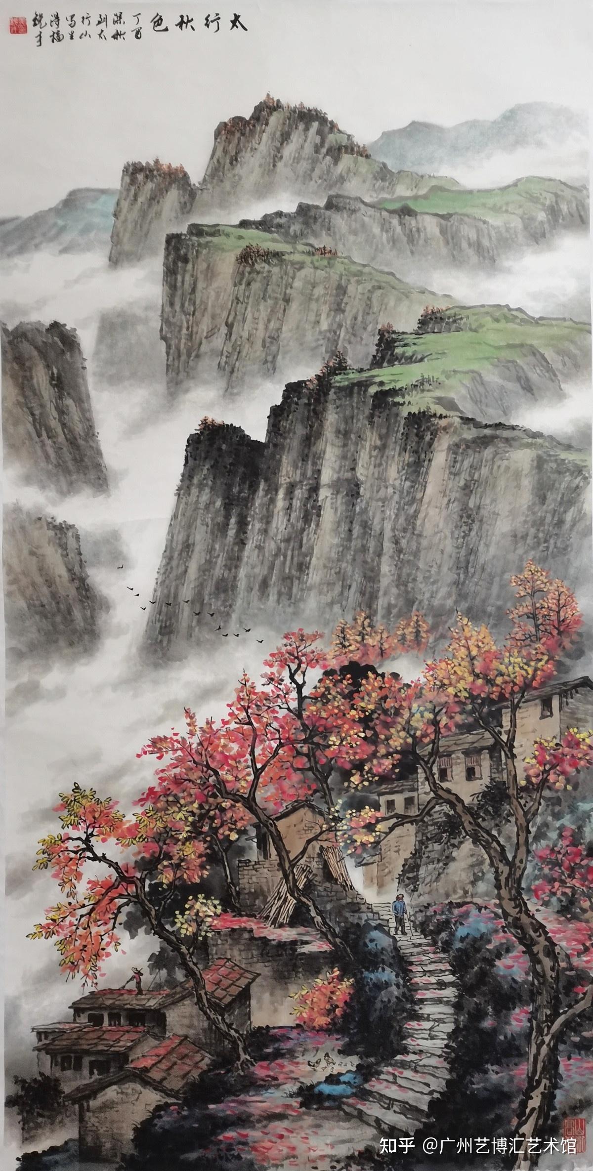 山河浩荡岁月静好读黄锐才的山水画